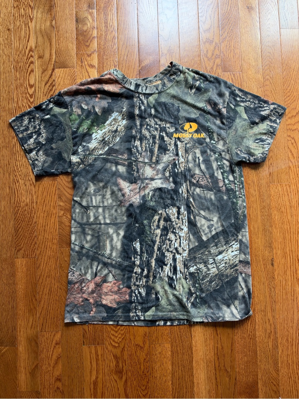 Mossy Oak Camouflage Short Sleeve Tee in Brown and Green